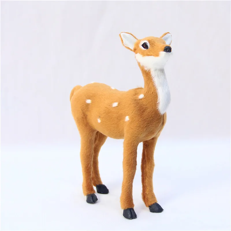 

Simulation Animals Sika Deer Model Plush Toys Photographic Props Home Decoration Christmas Birthday Gifts Kids Toys