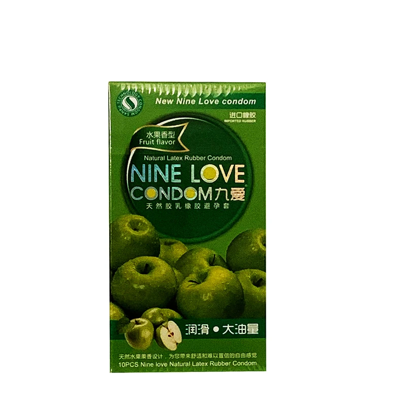 10 шт./кор. клубника/оранжевый/ароматом яблока презервативы секс товары для женщин