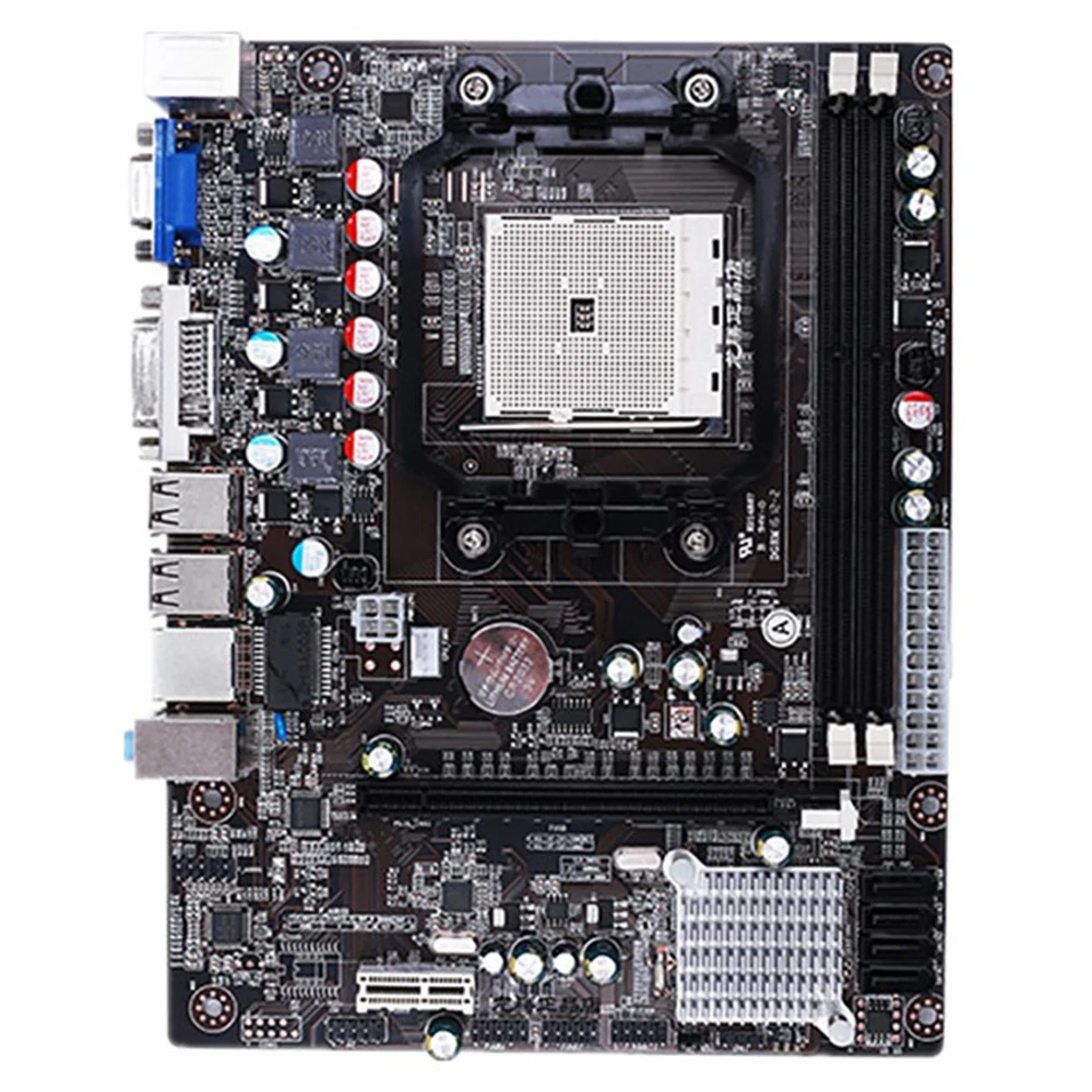 Материнская плата AMD A55 FCH Socket FM1 Micro ATX 16G 2 DDR3 VGA DVI PCI Express X1 для A8 A6 A4 E2 x4 631