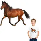 Переводные наклейки с драгоценной лошадью, аксессуары сделай сам, термопереводные модные нашивки с аппликацией для одежды