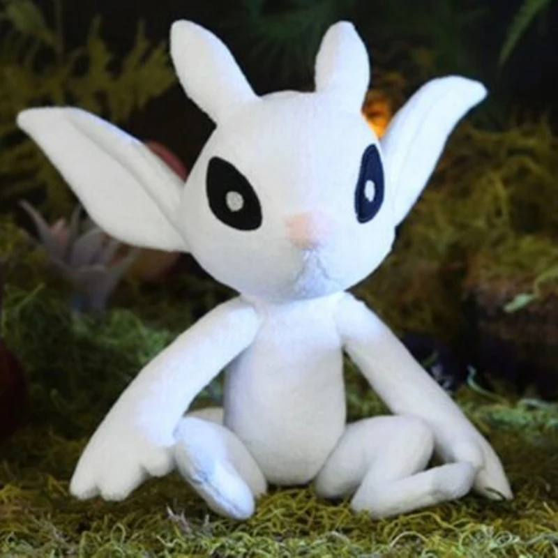 25cm Ori Plush Toy Game Naru & Ori and the Blind Forest Plushie Kawaii Bunny Stuffed Animal for Children Birthday Fan Collection