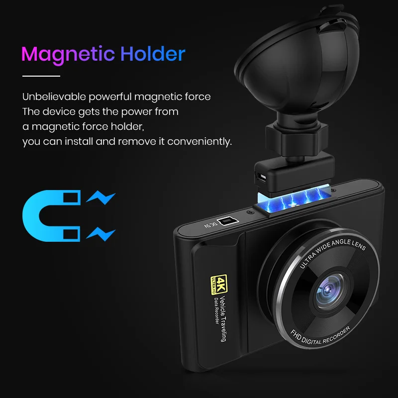 Автомобильный видеорегистратор AWESAFE Q8 4K 2160P GPS full hd 1920x1080 ночное видение - купить по