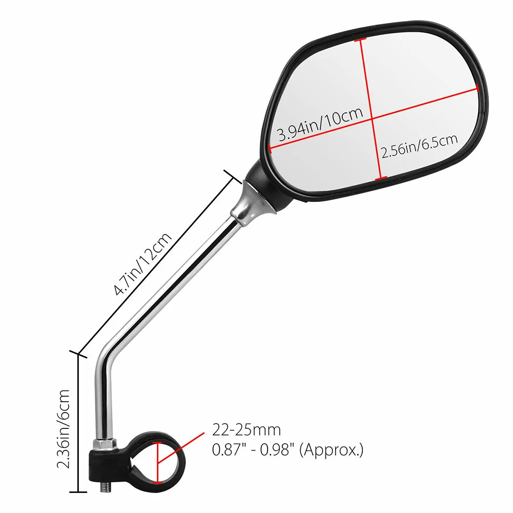 2Pcs Bicycle Bike MTB Handlebar Adjustable Rear View Side Mirrors Replacements Sid | Спорт и развлечения