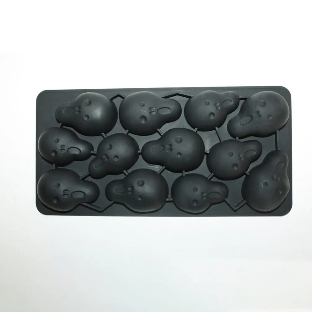 Silicone Halloween Skull Bone Modeling Cake Moulds Cookie Baking DIY Chocolate Pudding Ice Lattice Mold Fondant Tools | Дом и сад