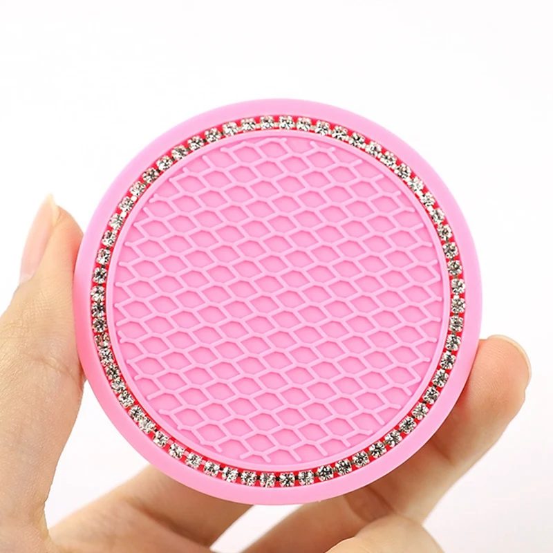 

Cup Holder Coaster 2.75 Inch Car Interior Round Cup Holder Pad Cup Holder Insert Drink Coaster for Cars SUV 4PCS