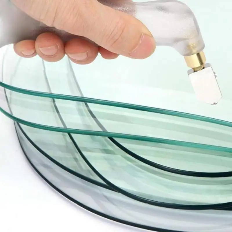 

1pc Carbide alloy Glasscutter Automatic Oiling Replaceable ~ 15mm Amount meters Thickness Usage Head 8000 Cutting 2 J9H4