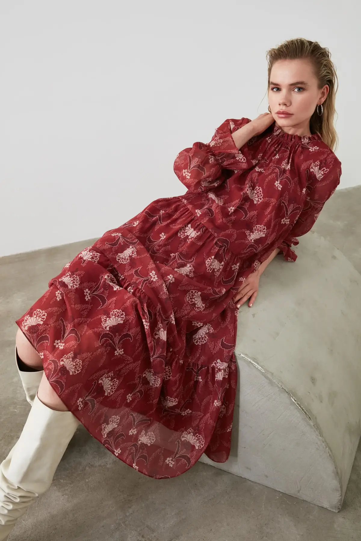

Trendyol Pattern Maxi Dress TWOAW21EL0194