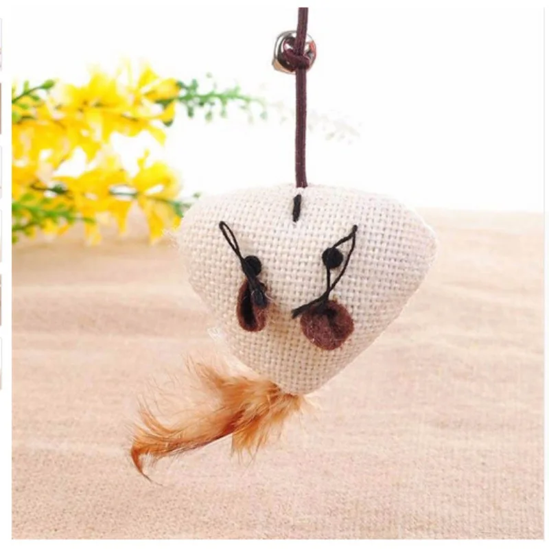 

Kitten Cat Tease Toy Pet Interactive Toy Cat Stick Interactive Exercise Toy Cat Wooden Stick Pet Supplies for Solving Boredom