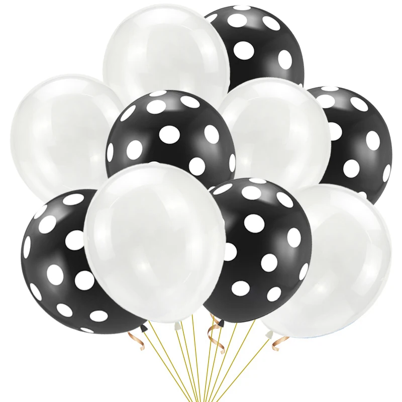 Милый узор в горошек Цвет латексных воздушных шаров с комбинация для маленьких