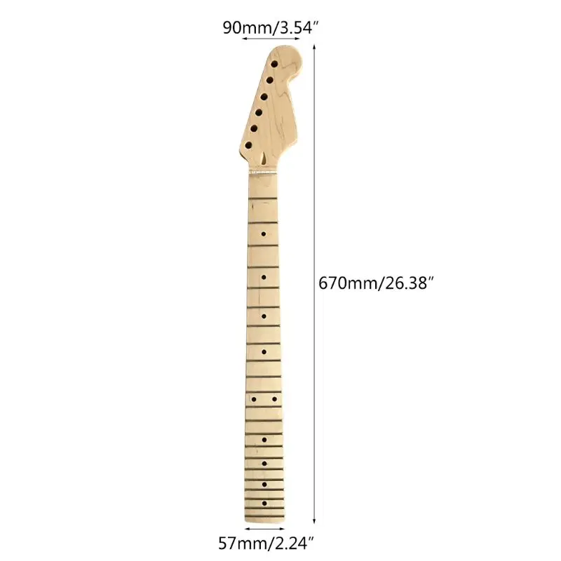 

Maple Wood Guitar Neck Smooth Edge Rosewood Fretboard Electric Guitar Handle Stringed Musical Instrument Parts Drop Shipping