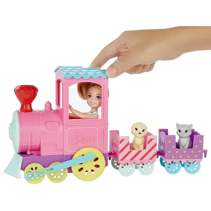 Оригинальная кукла Барби Челси, паровозик Choo-Choo, игровой набор, автомобильные аксессуары для игрушечной куклы, куклы для девочек, домашние игрушки для детей, милые Bonecas