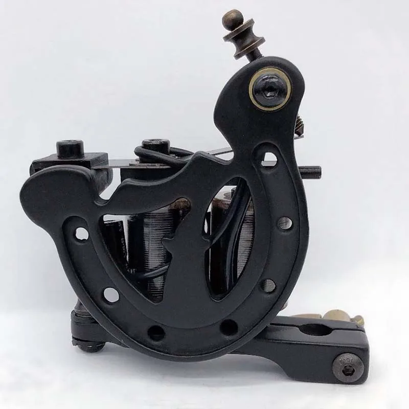 

New Precise Cast-iron Tattoo Machine 10 Warp Coils Tattoo Guns Machine For Liner Shader Handmade Tattoo Machine YM-1240