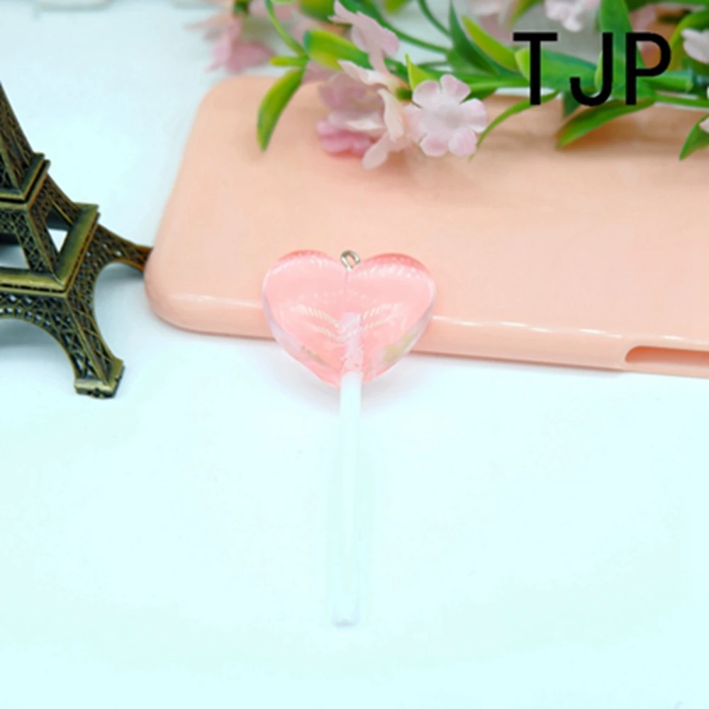 Милый Набор подвесок в форме сердца и леденца Подвески для изготовления женских