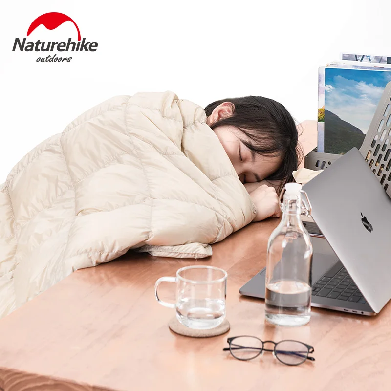 

Naturehike Outdoor Goose Down Blanket Splicing Multi-functional Quilt Light Weight Portable Hiking Camping Winter NH19LY010