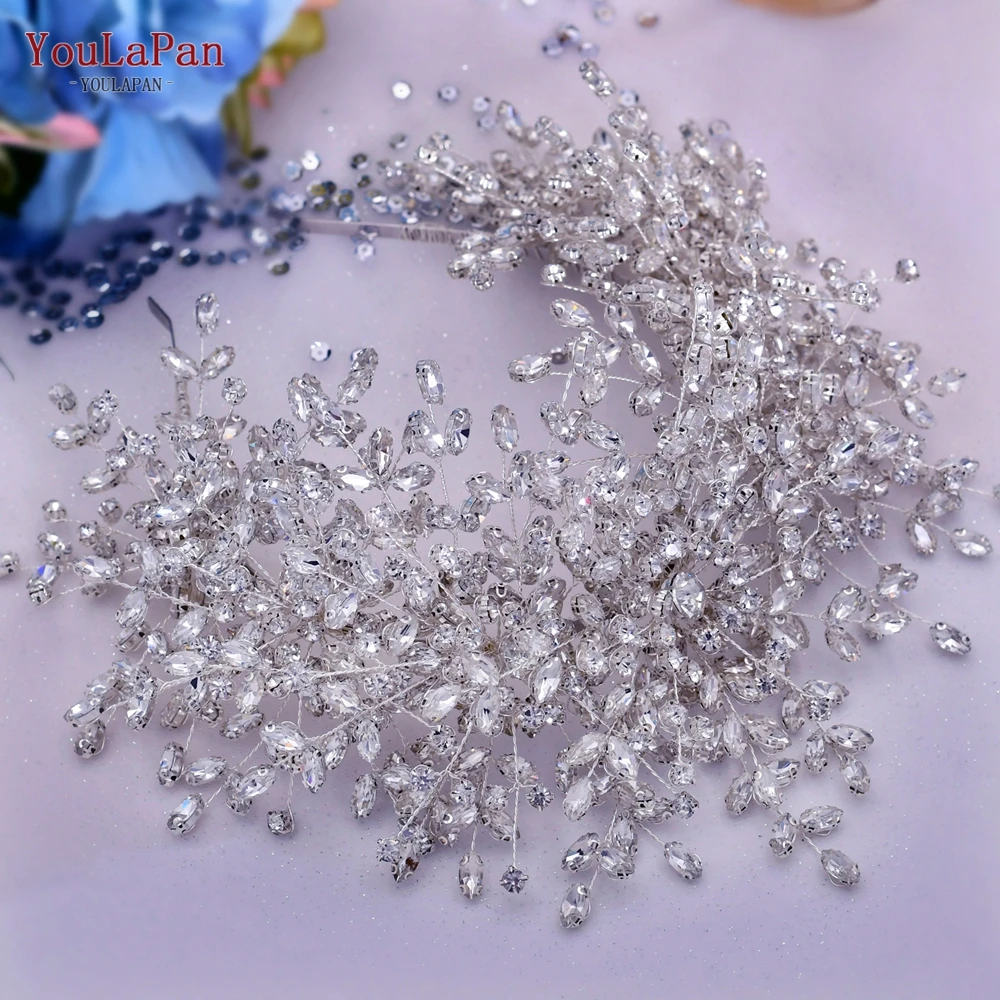 YouLaPan HP385 Luxury Headpiece for Bride Wholesale Rhinestone Birthday Party Wedding Tiaras Bridal Hair Accessories Women Tiara | Украшения