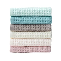 new 2020 4pc 100 cotton hand towels for adults and kids plaid hand towel face care magic bathroom sport waffle towel 34x74cm