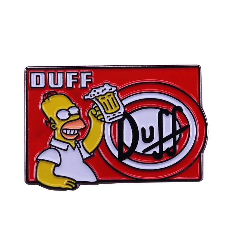Homer duff пивная брошь «любимец» Поп мультфильм ювелирные изделия