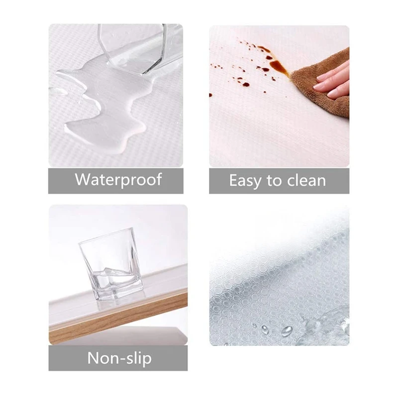 Non Slip Water Poof Shelf Liner Cabinet Durable Mat For Kitchen Drawer 17.7 X 177 Inches Clear | Дом и сад