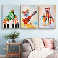 creative hand painted oil paintings cartoon animals cute childrens room classroom mural painting the living room entrance decor