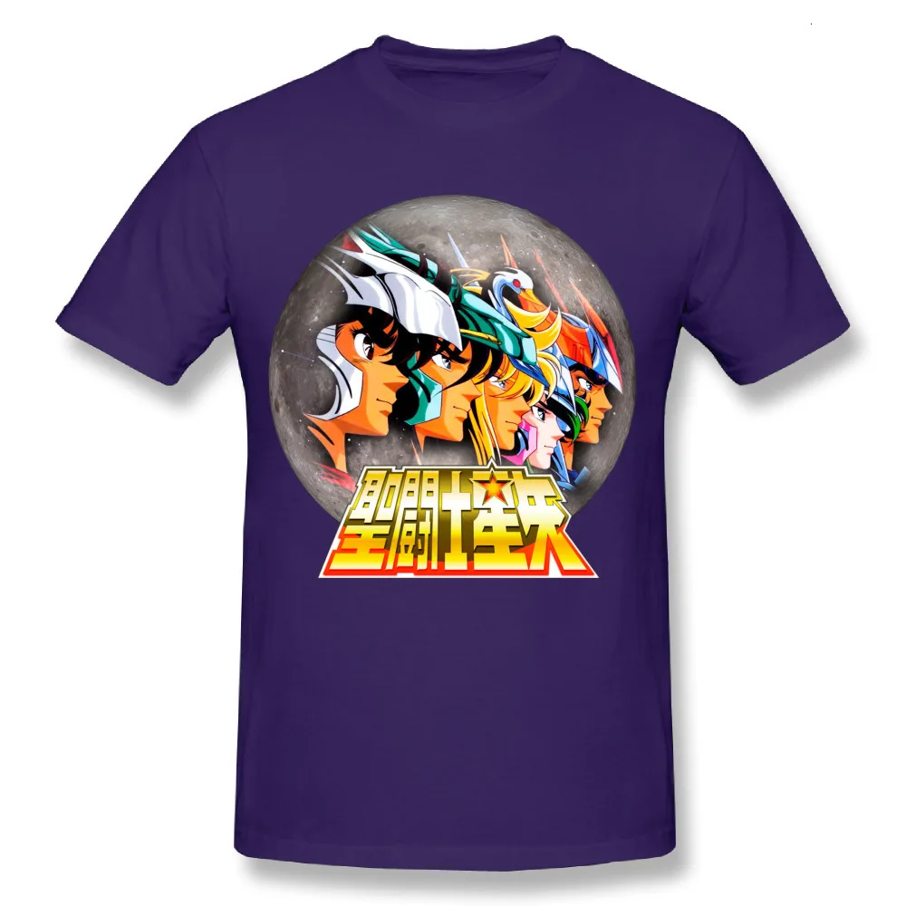 Purple Один yona Новинка мальчик святая Сейя мистическая одежда "Рыцари зодиака" футболка классического японского аниме мультфильм уникальный дизайн футболка - Цвет: Purple