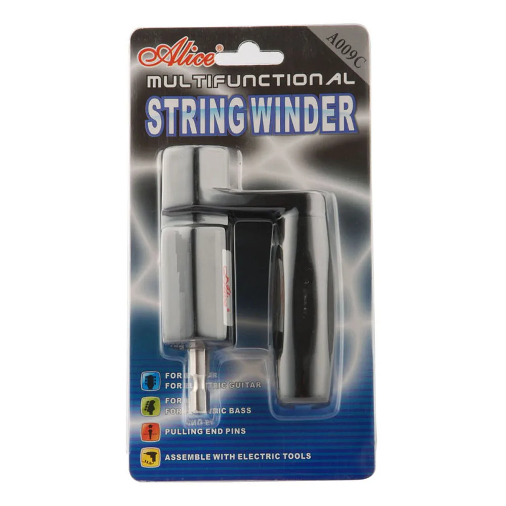 

Alice 2 in 1 Guitar Bass String Peg Winder Bridge Pin Puller Multifunctional Remover Screwdriver Bit Maintenance Luthier Tools