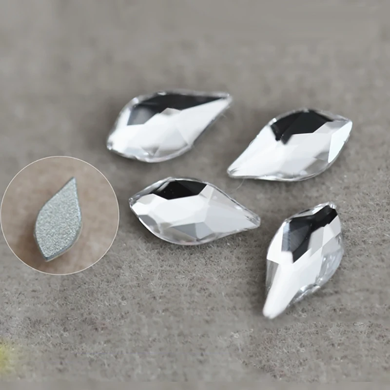 20 шт груша пламя ногтей смешанных цветов Стразы драгоценные камни Алмаз Золото