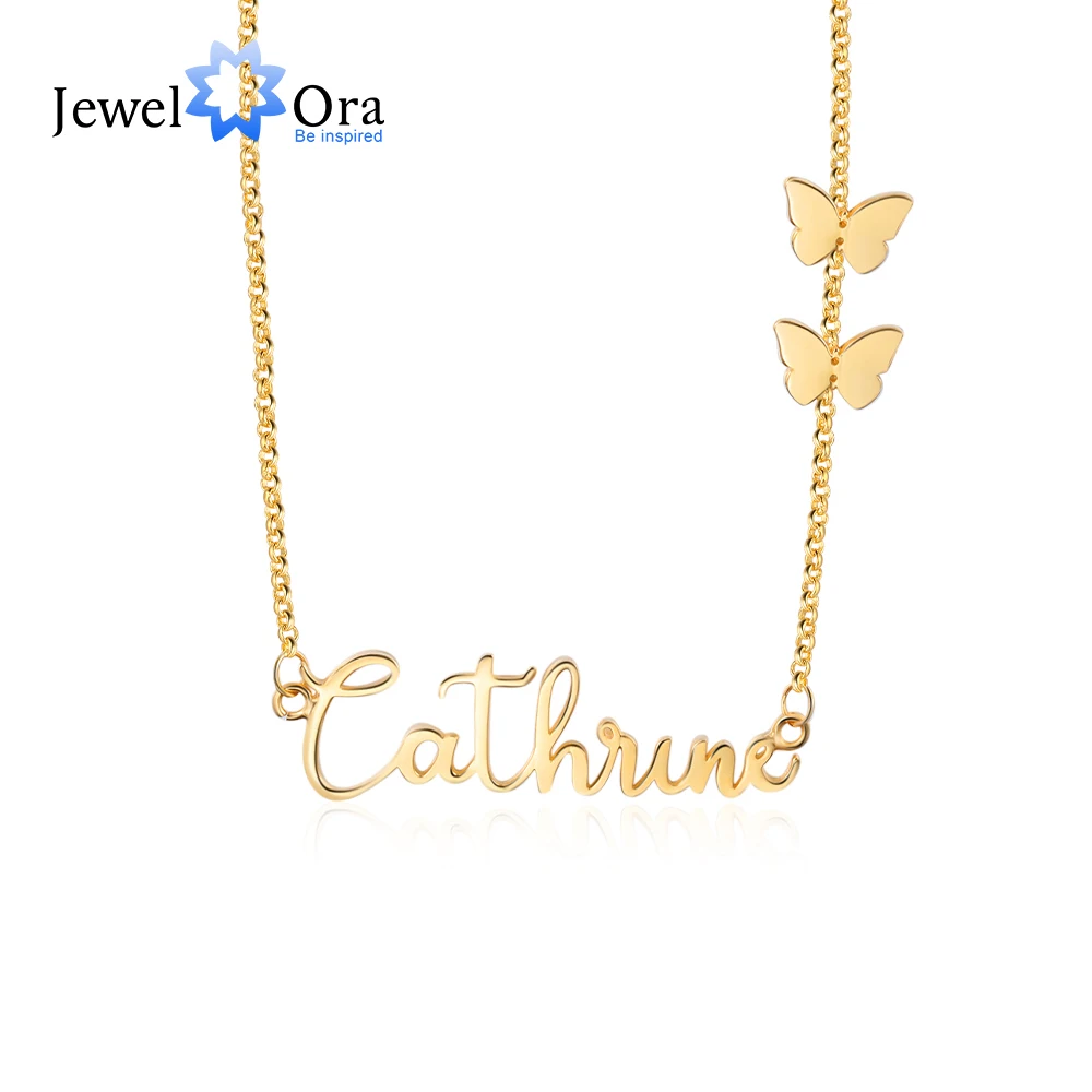 Кулон из серебра 925 пробы с именем на заказ бабочкой | Украшения и аксессуары