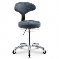 backrest barber chair retro beauty stool lifting rotating chair pulley stool master chair makeup stool beauty salon furniture