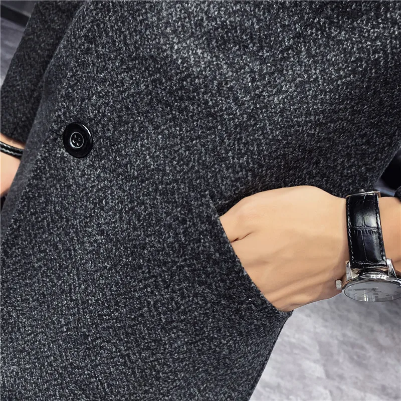 

coat man Winter Lana ERKEK Montlari, men's tights, wool windbreaker