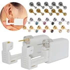 Одноразовые Стерильные серьги-гвоздики для пирсинга CHUANCI из нержавеющей стали 316L с безопасной шариковой застежкой, ювелирные изделия для пирсинга, 20 г