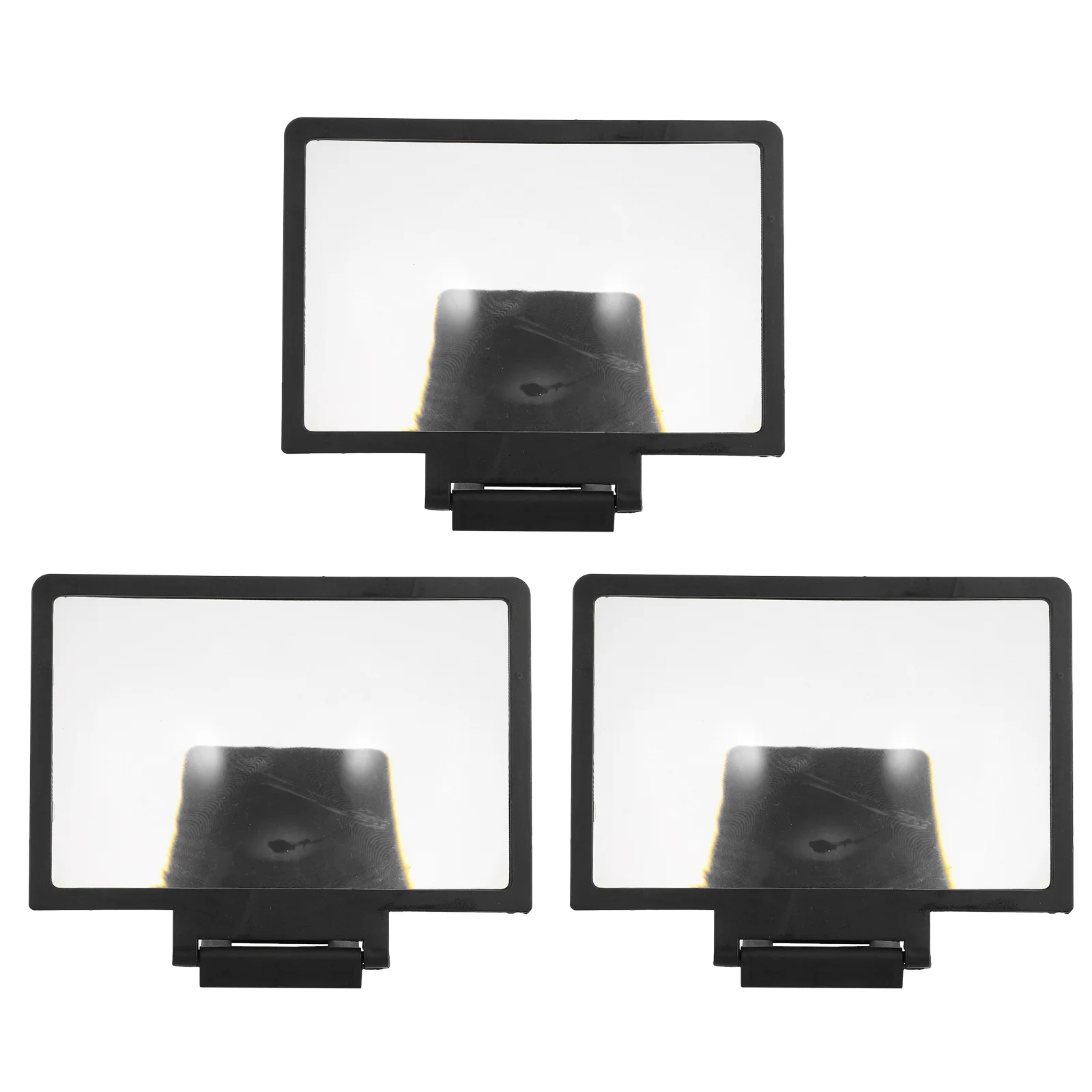 

3PCS Mobile Phone Screen Amplifier Portable Phone Stand for Movie Video Reading