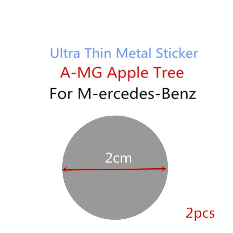 

2pcs High quality A-MG Apple Tree Metal Car Sticker for Benz AMG GLC GLE E CLA GLA W205 W211 W213 Car Accessories