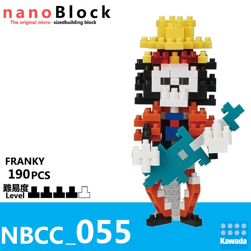 New Kawada NBCC-055 Nanoblock One Piece Burukku Brook Building Blocks Toy 190 Pcs Diamond Creative Mini Bricks For Children | Игрушки и