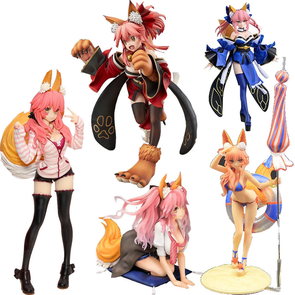 Судьба Grand для Tamamo без Mae и рисунком котика девочек ПВХ Фигурки игрушки Аниме