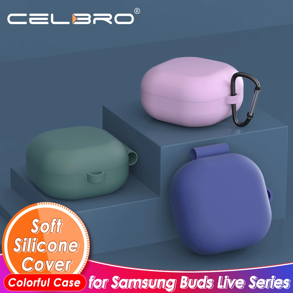 Цветной чехол для Samsung Galaxy Buds Live Мягкий защитный наушников Bluetooth аксессуары