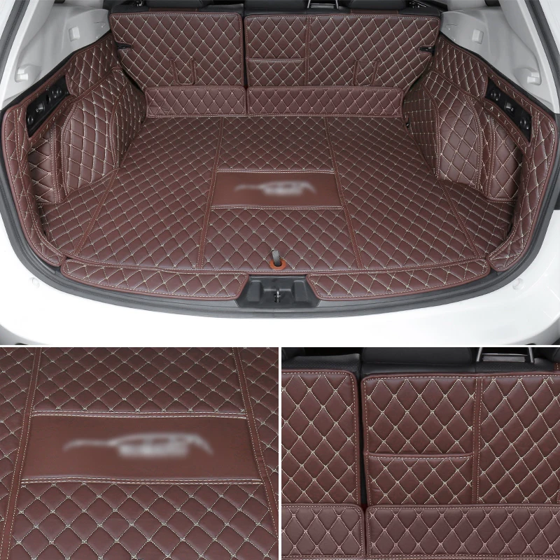 

QHCP Car Trunk Cargo Boot Tray Liner Trunk Mat Pad Leather Rug Carpet Cushion For Subaru Forester 2019 2020 Interior Accessories