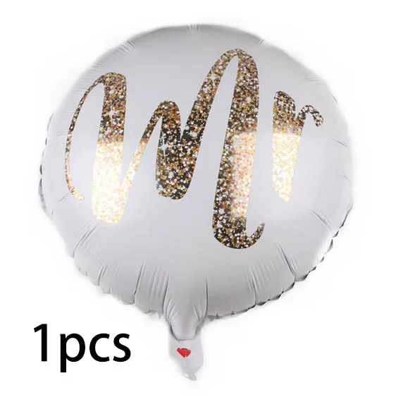 1pcs 18Inch Свадебные Воздушные шары, розовое золото, вечерние украшения, корона, Miss To Mrs, воздушные шары, команда невесты To Be Hen, Холостяки, вечерние украшения, принадлежности - Цвет: 1pcs 18Inch