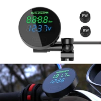 new motorcycle tpms tire pressure sensors monitoring system lcd digital clock tyre gauge kit dirt pit bike motorbike accessories