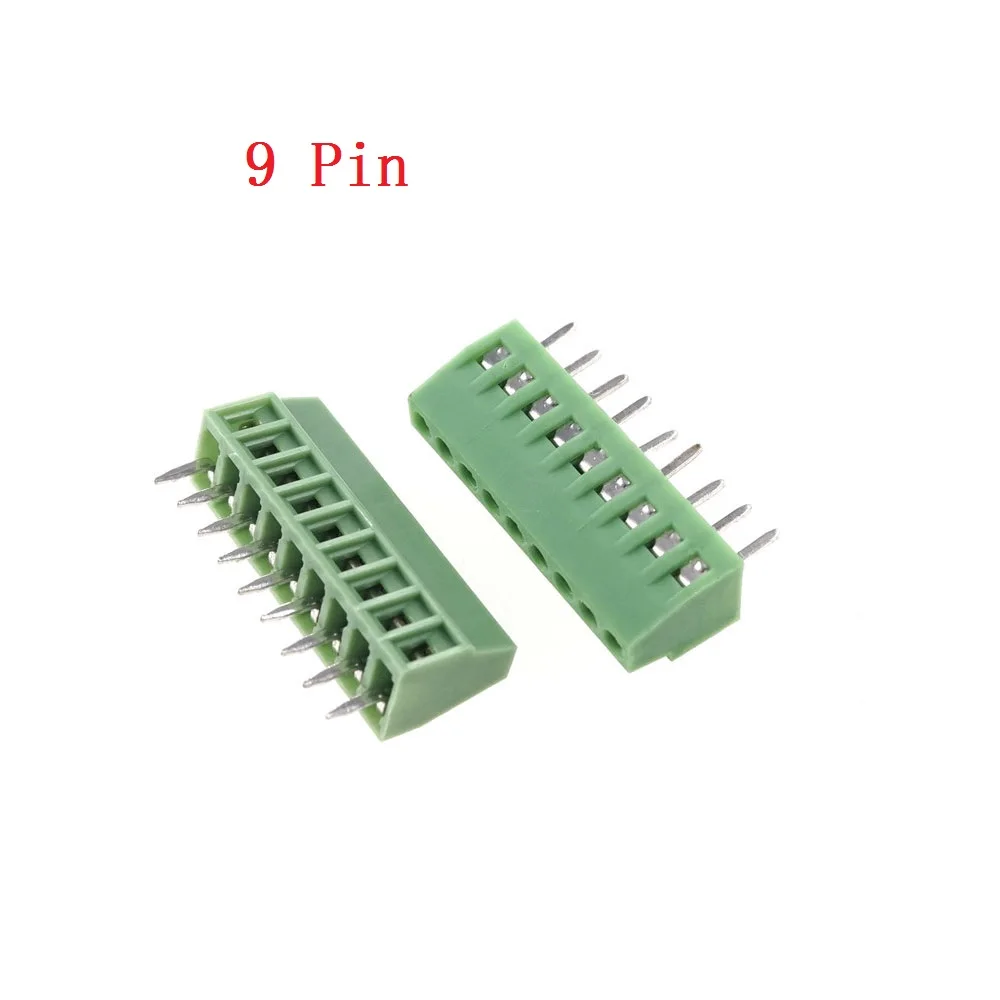 20 шт. 2 54 мм шаг PCB Винтовые клеммные блоки разъем Pin 3 4 5 6 7 8 9 10 12 палки вертикальное