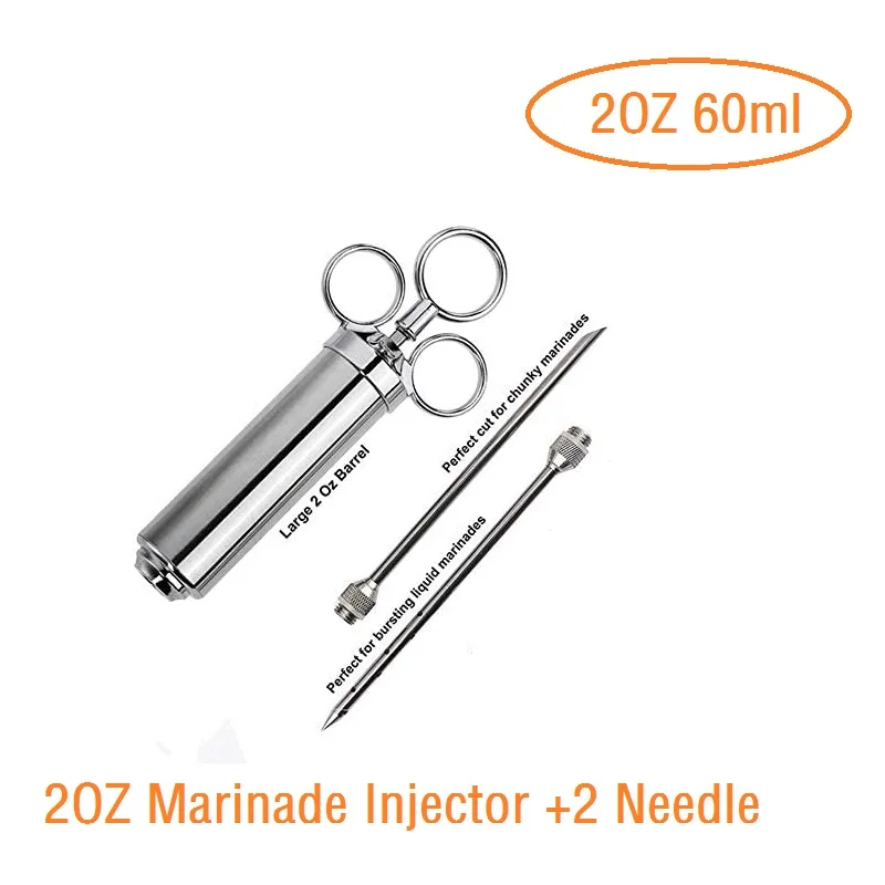 Шприц для приправ из нержавеющей стали инжектор со вкусом индейки маринада 2