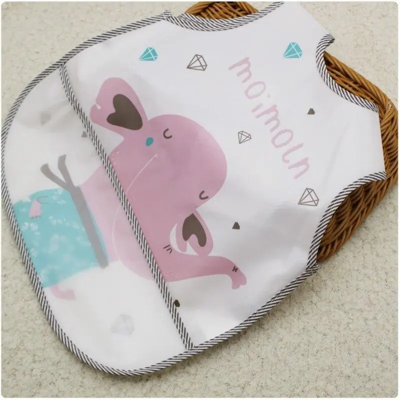 

Baby Bibs Newborn Feeding Bibs Cartoon EVA Plastic Waterproof Lunch Feeding Burp Cloth Children Adjustable Feeding Accessories