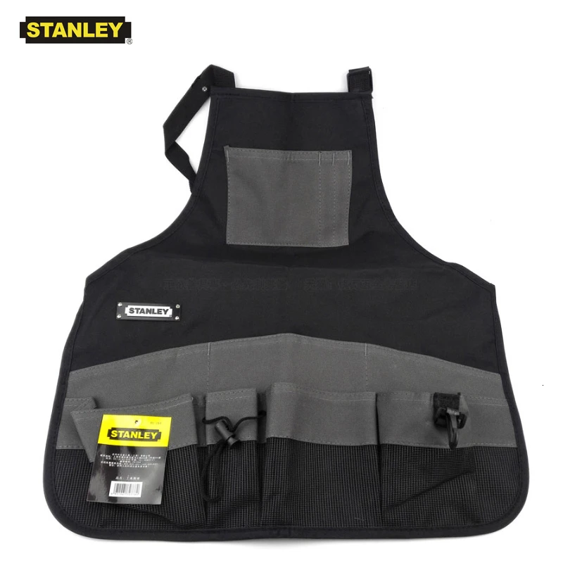 Stanley Convenient Durable Work Aprons With Tool Pockets Nylon Vest Tool Apron Belt Adjustable Garden Tools Apron For Men Women