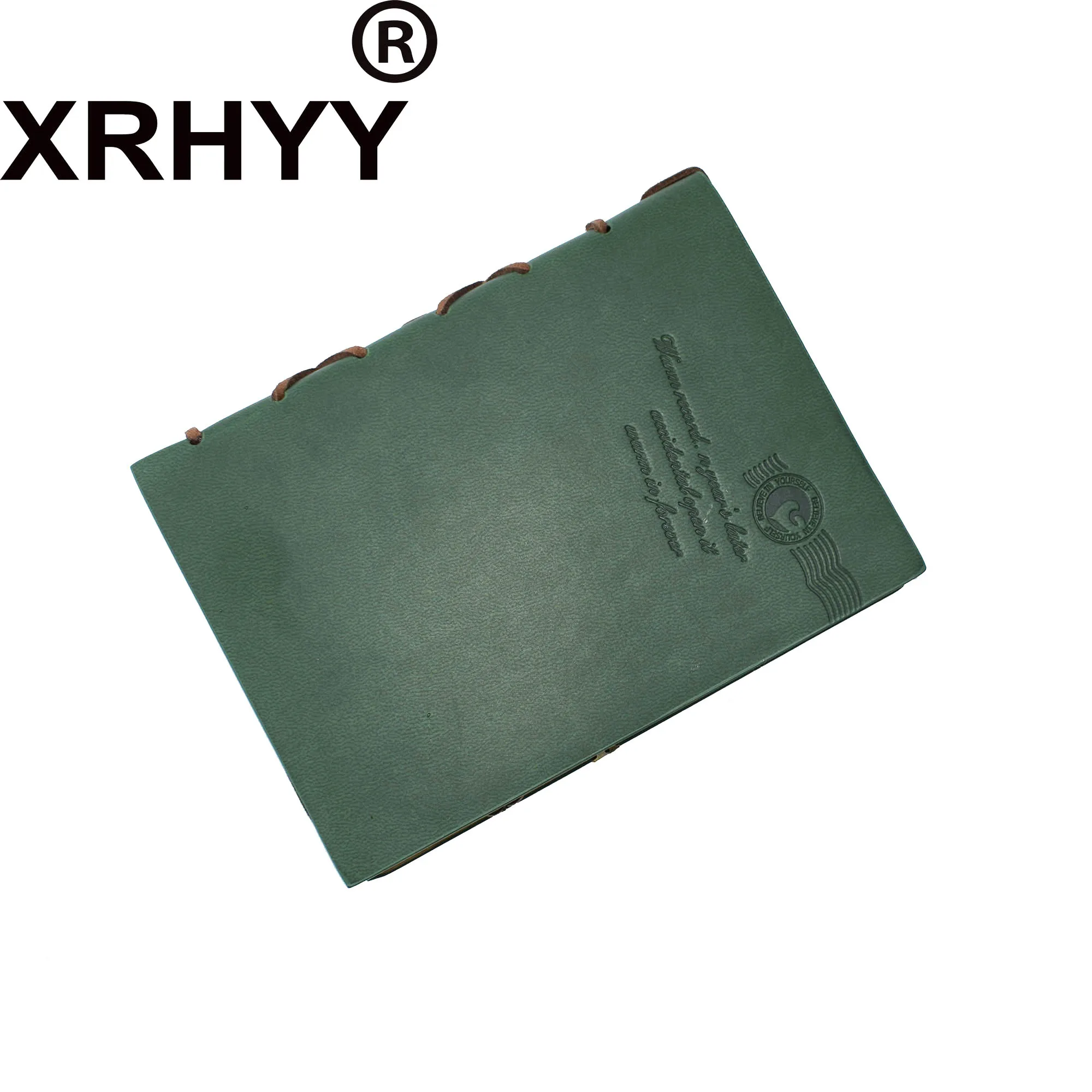XRHYY дневник на резинке ключ Ретро винажные классические кожаные блокноты(зеленый