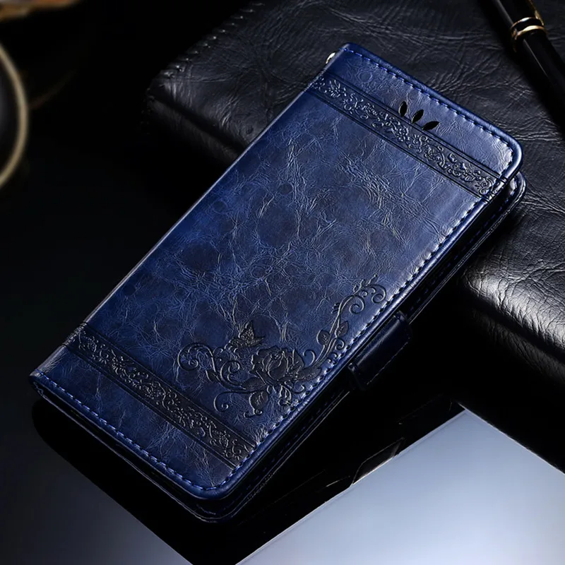 Dark Blue Винтаж откидной Чехол-книжка для Alcatel Работает с любым оператором, 1X 5008Y 1S 5024D 1C 5003D Чехол кожаный, в виде бумажника, Магнитный чехол - Цвет: Dark Blue