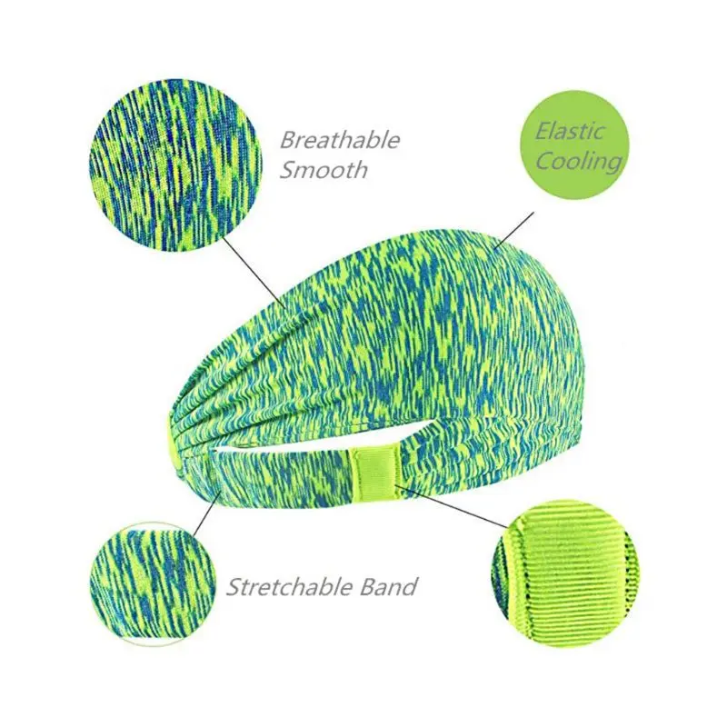 

Unisex Elastic Yoga Headband Sport Sweatband Fitness Running Sport Hair Band