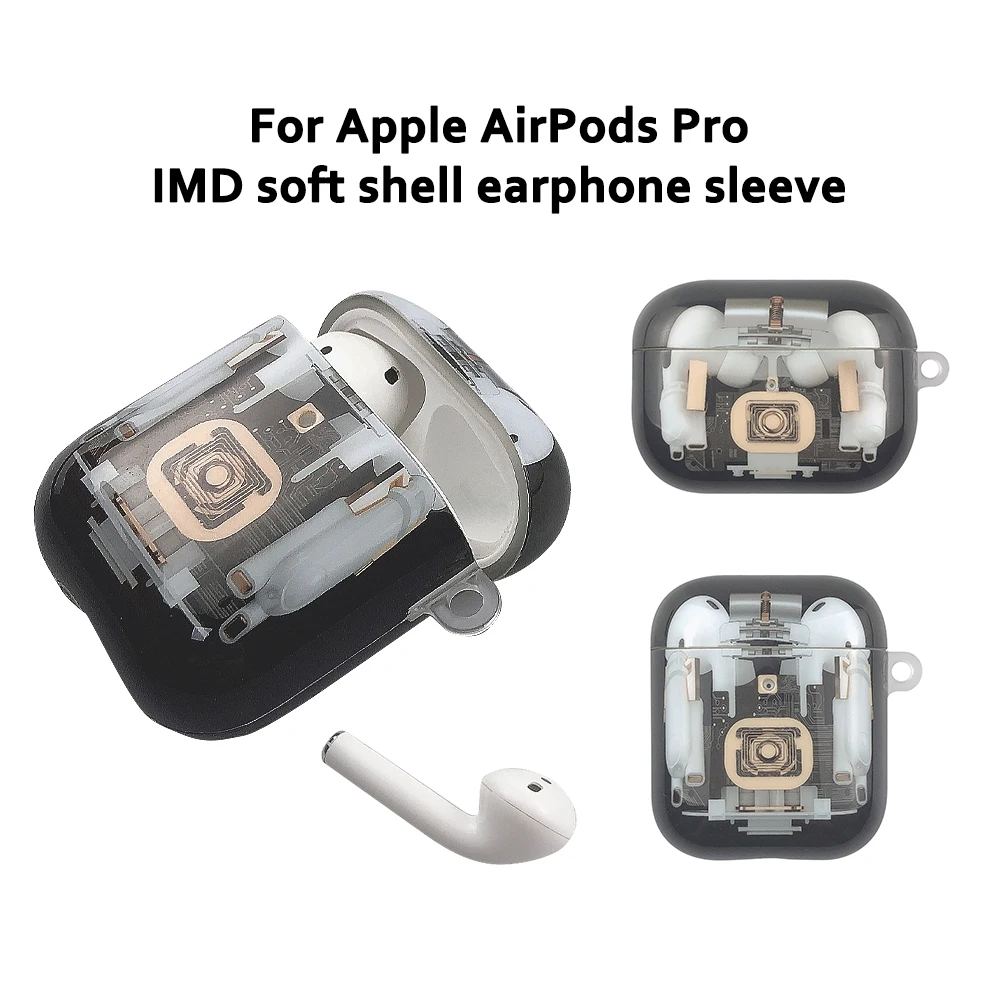 

X-ray Graphic Pattern Case for Apple Airpods Pro 1 2 Dust Proof Drop Resistant Cover Shell for Airpods Pro 1 2 Funda