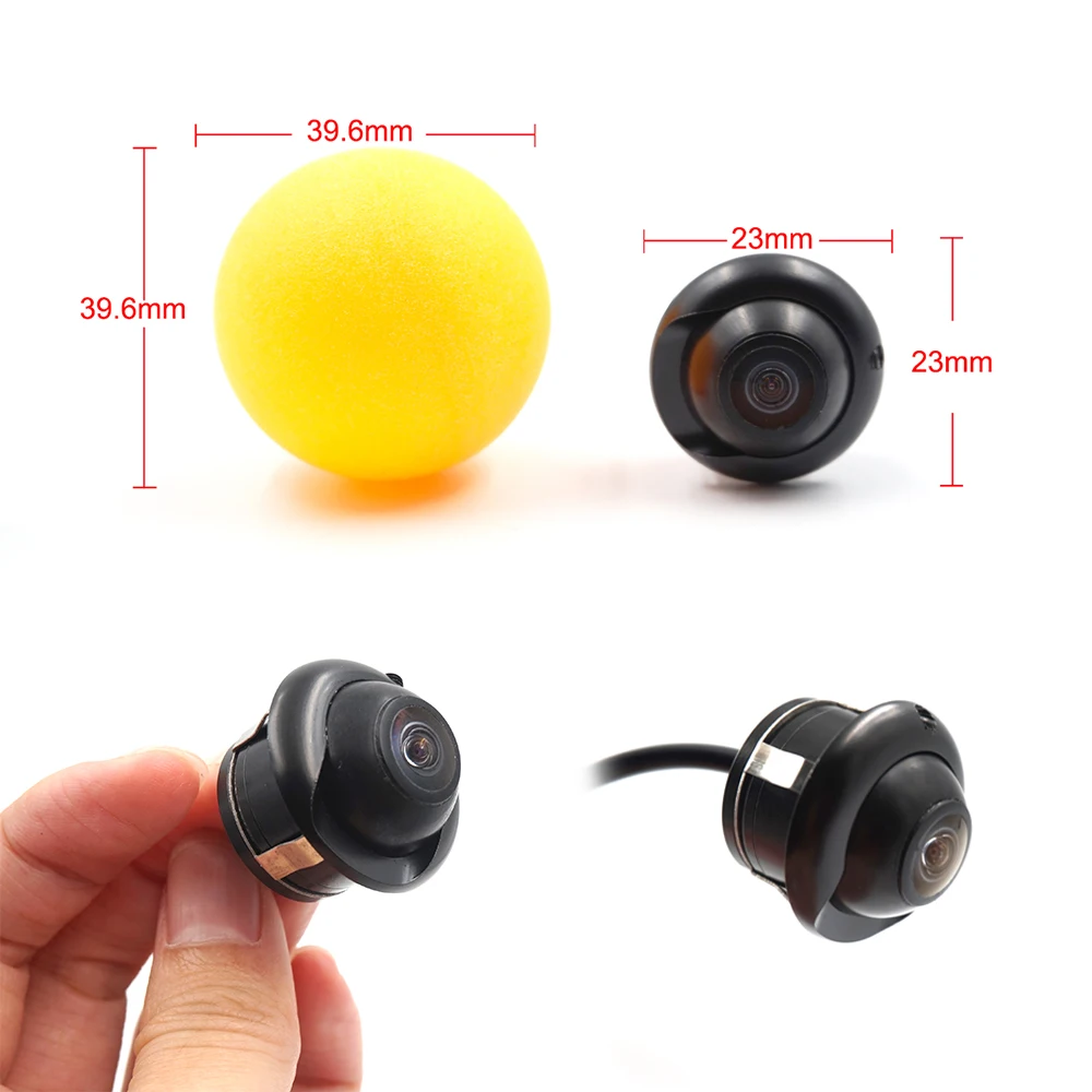 Автомобильная фронтальная камера Carsanbo заднего вида с боковым обзором 22 мм