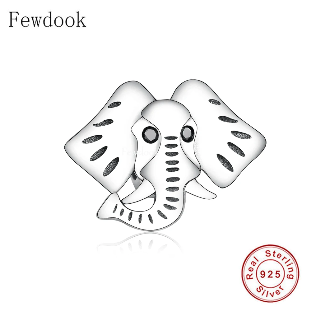 

Подходят для оригинального браслета с подвесками, реальное искусственное серебро, удачи, животное, тайский слон, бусина для изготовления же...