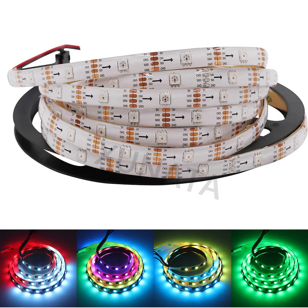 5V WS2801 Светодиодные ленты светильник SMD5050 полный Цвет RGB пикселей s 30/60
