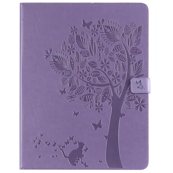 Wekays для samsung Tab A2 10,5 кожаный чехол с рисунком кота дерево для Coque samsung Galaxy Tab A 10,5 дюймов T590 T595 чехлы - Цвет: 3